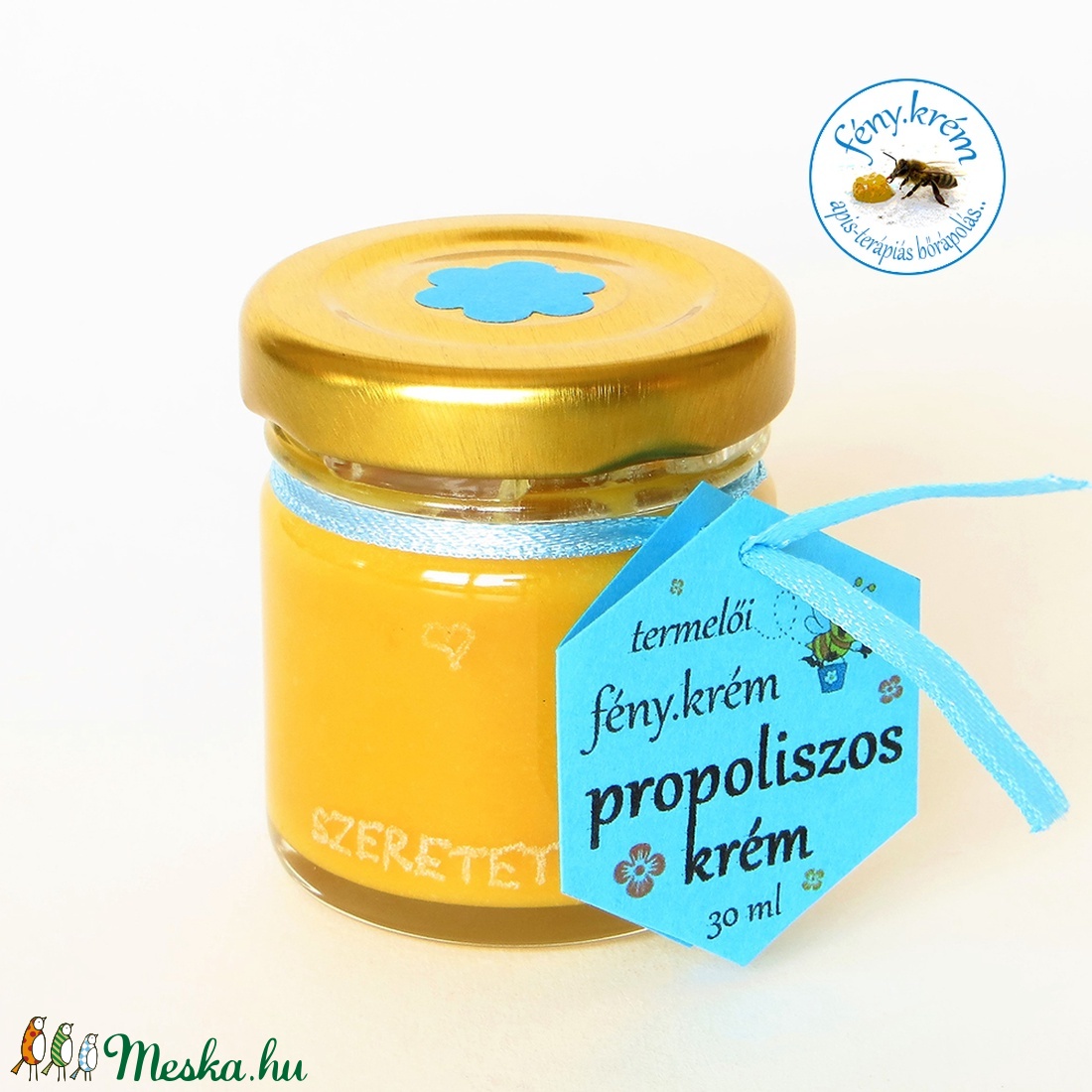propoliszos krém  apis-terápiás bőrápolás  méhviasszal és shea vajjal  termelői -  - Meska.hu