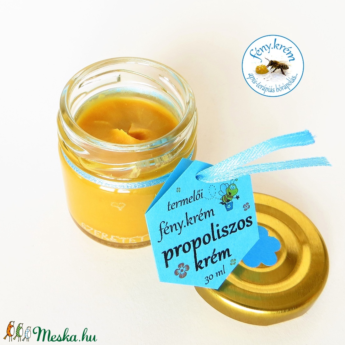 propoliszos krém  apis-terápiás bőrápolás  méhviasszal és shea vajjal  termelői -  - Meska.hu