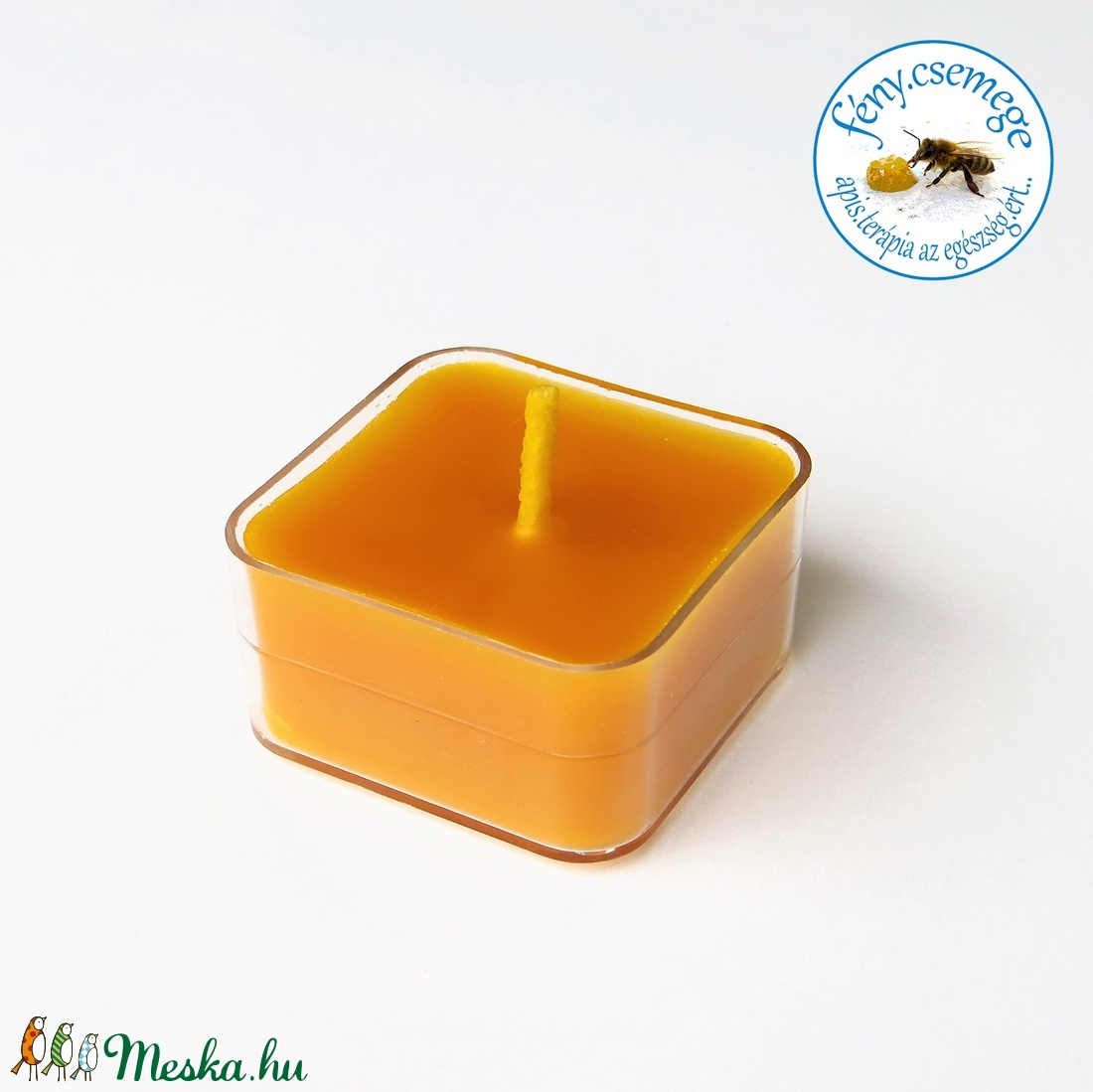 termelői méhviasz teamécses  virág formában -  - Meska.hu