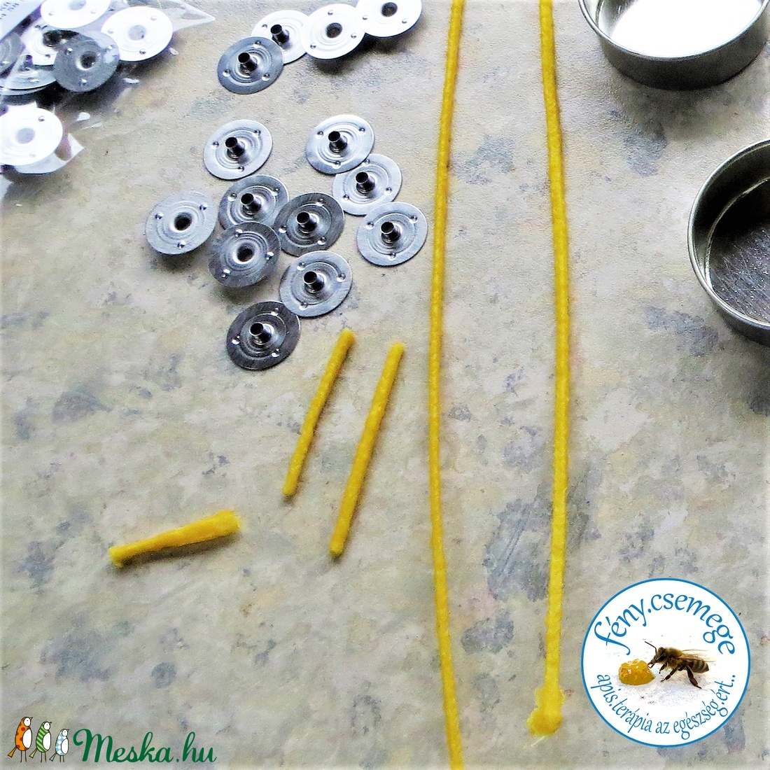 termelői méhviasz teamécses  virág formában -  - Meska.hu