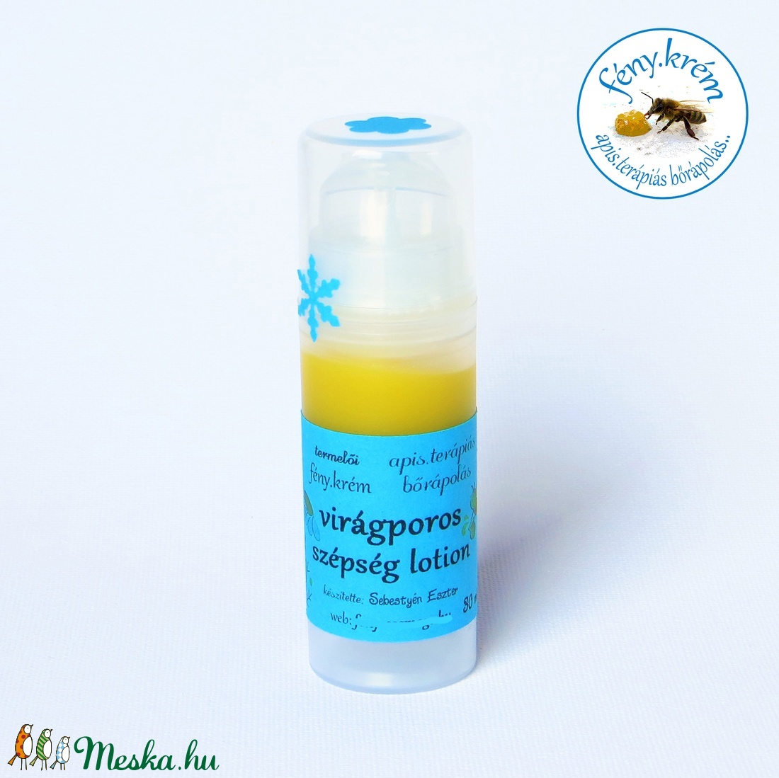 virágporos szépség lotion  méhviasszal és virágpor macerátummal  termelői -  - Meska.hu