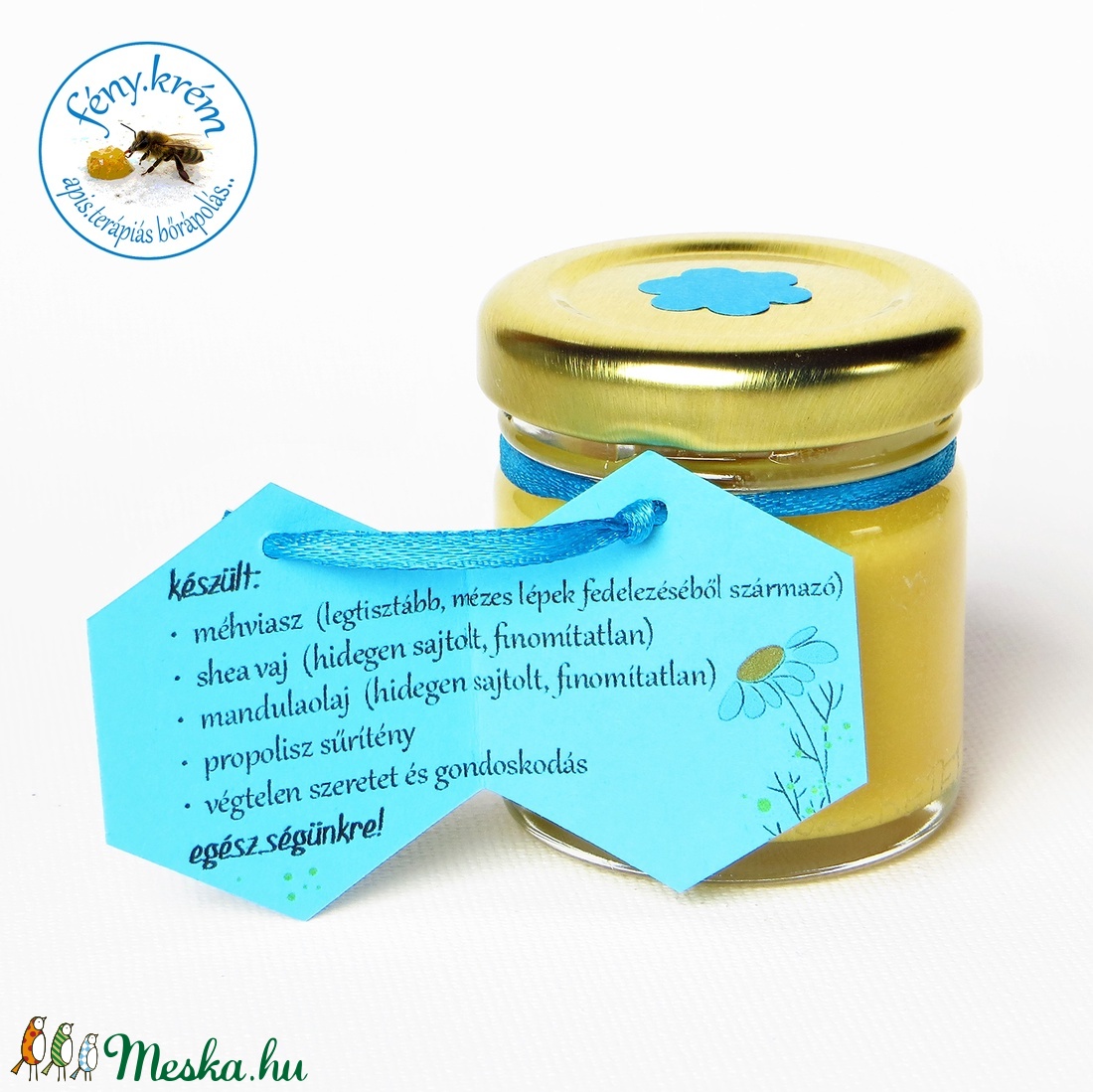 propoliszos krém  termelői  apis.terápiás bőrápolás  méhviasszal és shea vajjal  MEGÚJULT recept -  - Meska.hu