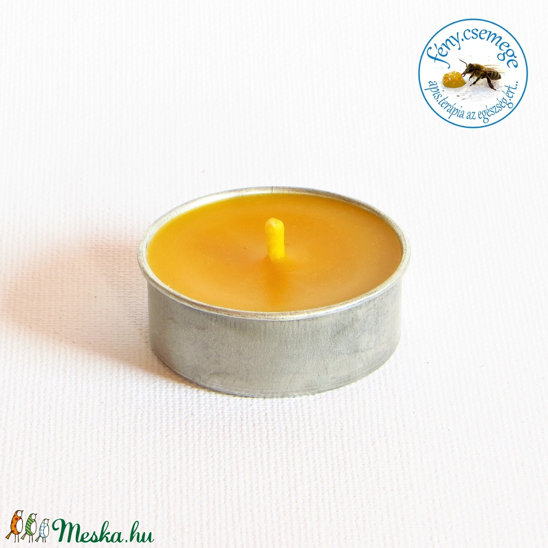 termelői méhviasz teamécses � kör formában -  - Meska.hu