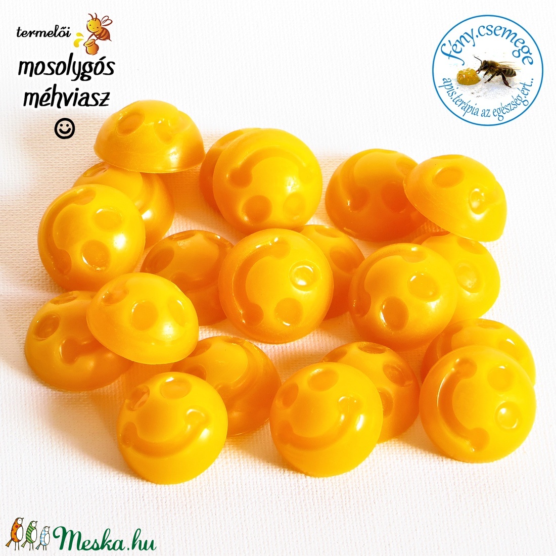 mosolygós méhviasz  termelői  10 db mosoly :) -  - Meska.hu
