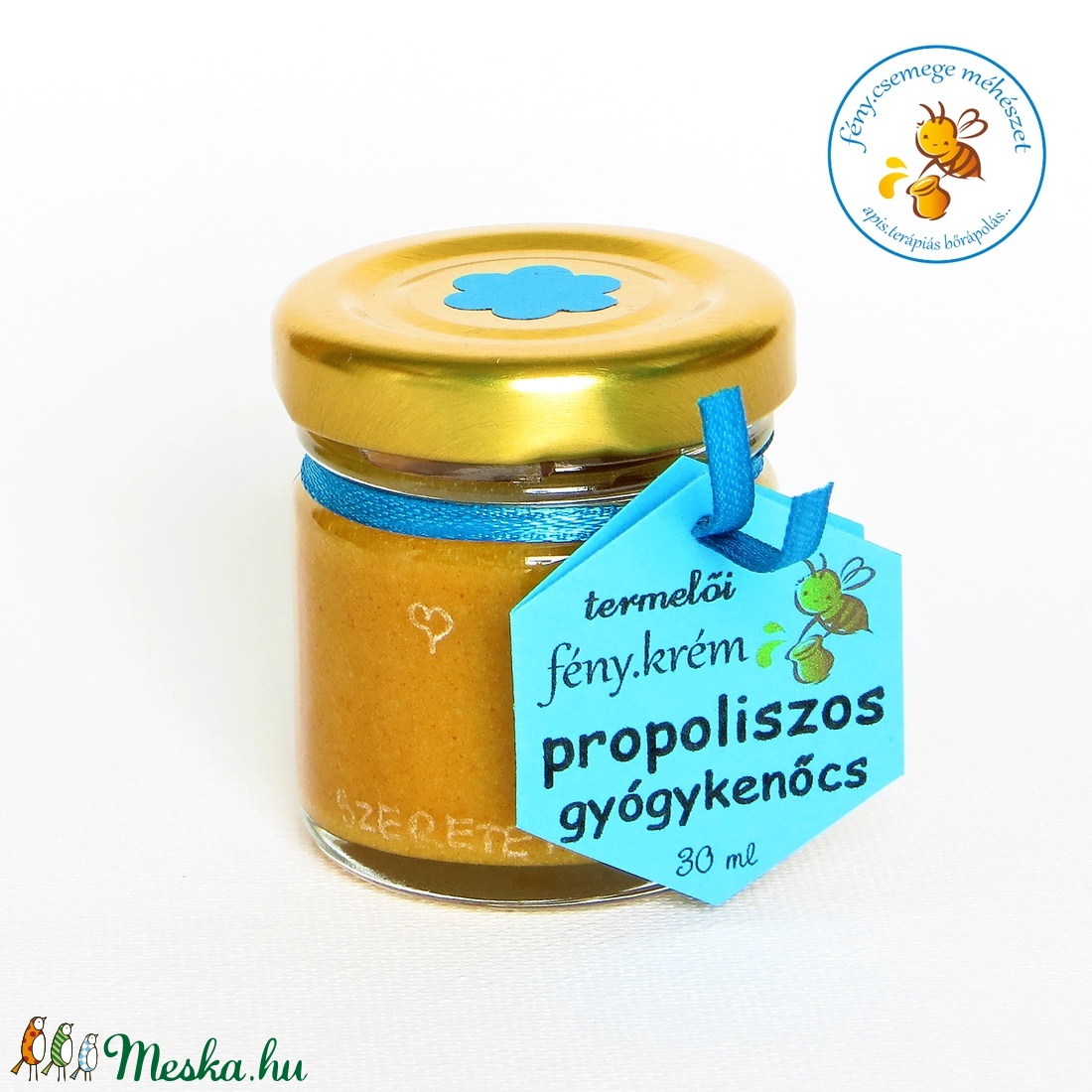 propoliszos gyógykenőcs  termelői  méhviasszal és háromféle növényi vajjal  apis.terápiás bőrápolás -  - Meska.hu