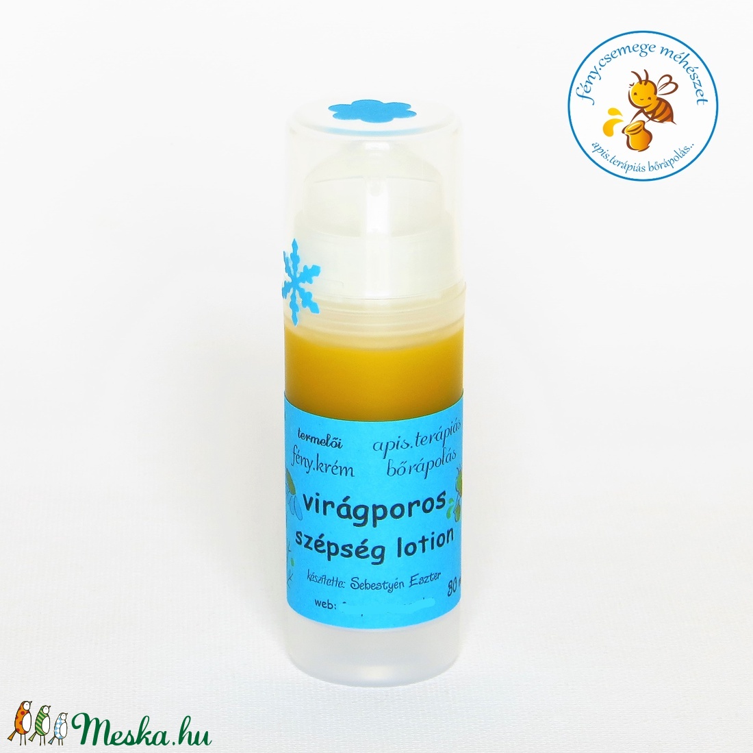 virágporos szépség lotion  termelői  szőlőmagolajjal és virágpor macerátummal -  - Meska.hu