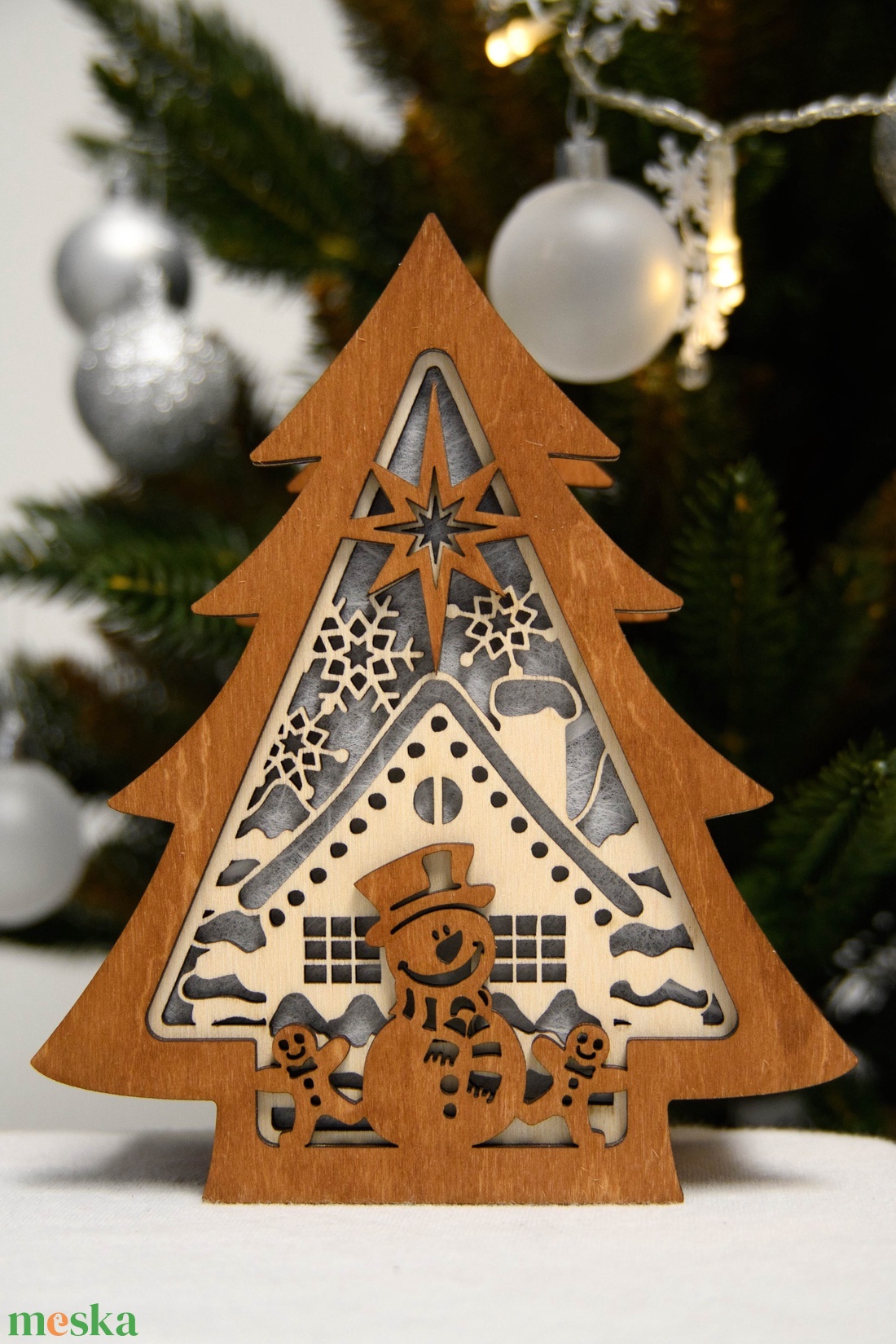 Hóemberes mécsestartó - otthon & életmód - gyertya, illat, aroma - mécses és mécsestartó - Meska.hu