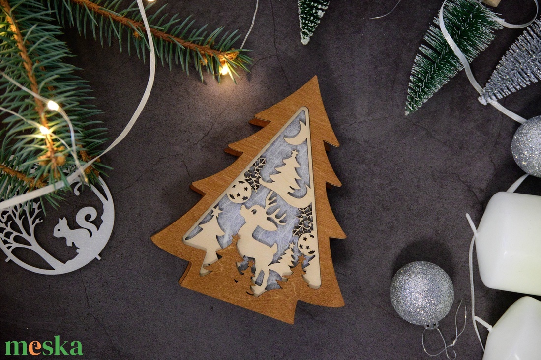 Szarvasos mécsestartó - otthon & életmód - gyertya, illat, aroma - mécses és mécsestartó - Meska.hu