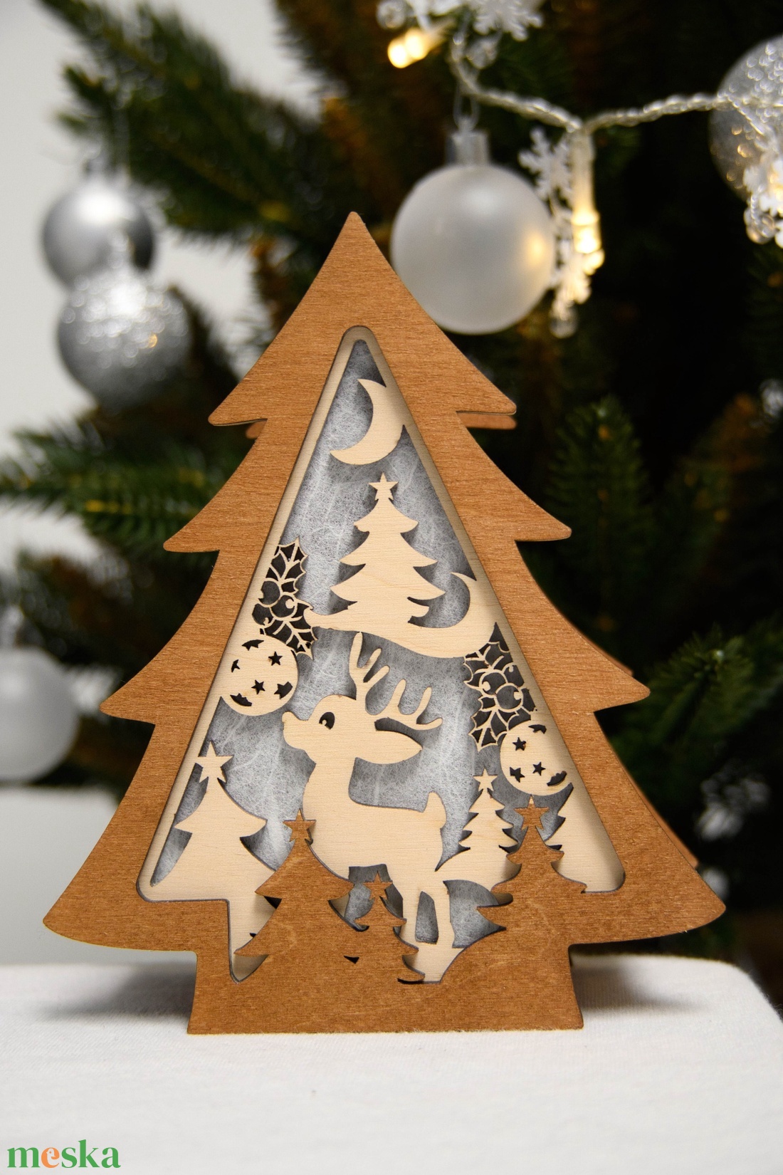 Szarvasos mécsestartó - otthon & életmód - gyertya, illat, aroma - mécses és mécsestartó - Meska.hu