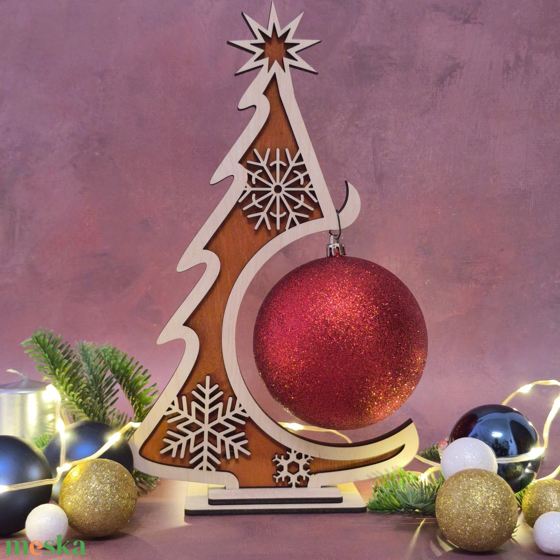 Karácsonyfa - karácsony - karácsonyi lakásdekoráció - karácsonyfa, grincsfa - Meska.hu