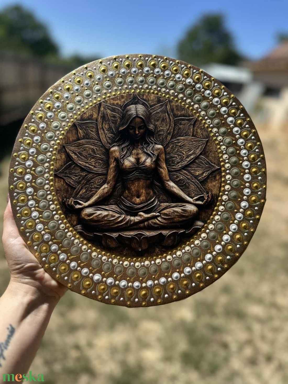 Belső Csend  Női Mandala Kép - otthon & életmód - dekoráció - spiritualitás - mandala - Meska.hu