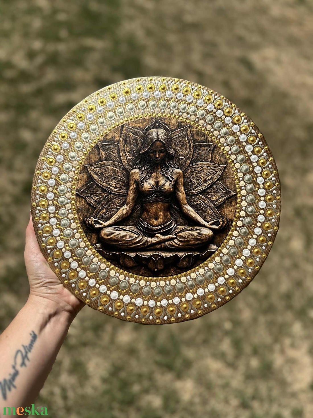 Belső Csend  Női Mandala Kép - otthon & életmód - dekoráció - spiritualitás - mandala - Meska.hu