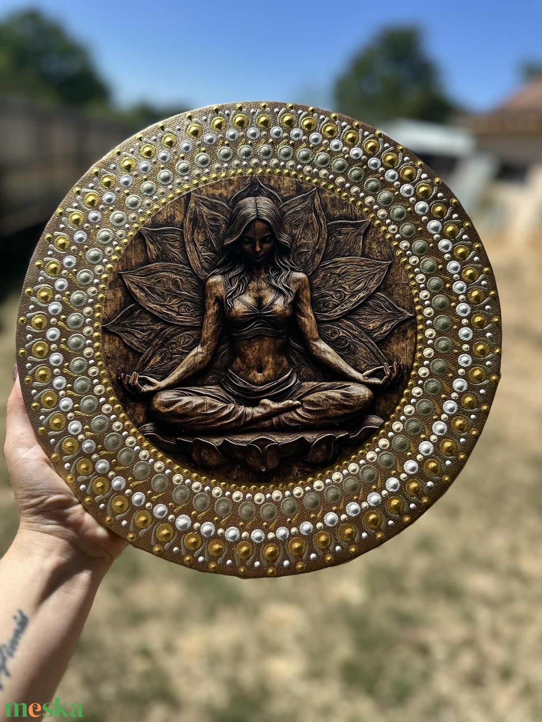 Belső Csend  Női Mandala Kép - otthon & életmód - dekoráció - spiritualitás - mandala - Meska.hu