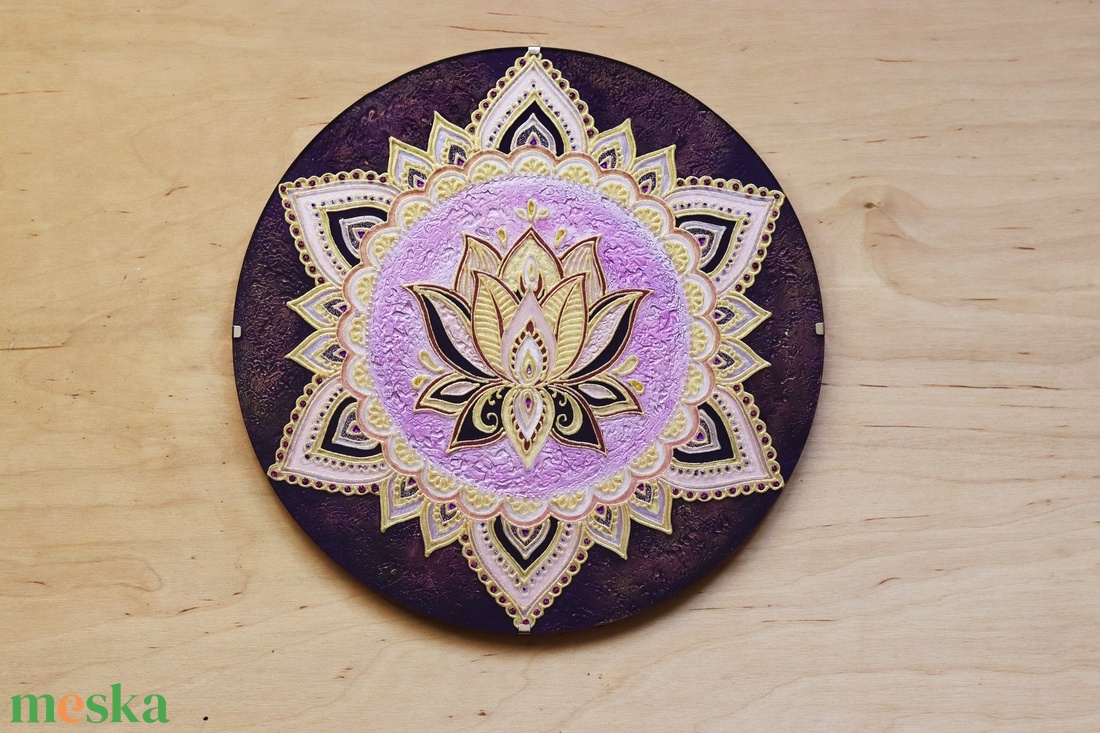 Lótusz mandala - otthon & életmód - dekoráció - spiritualitás - mandala - Meska.hu