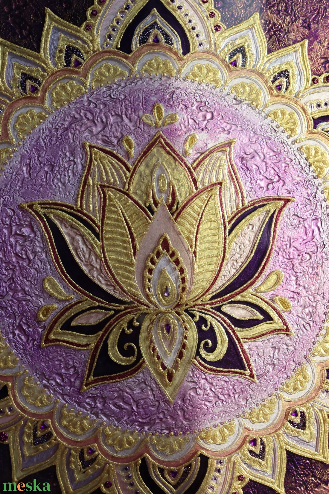 Lótusz mandala - otthon & életmód - dekoráció - spiritualitás - mandala - Meska.hu