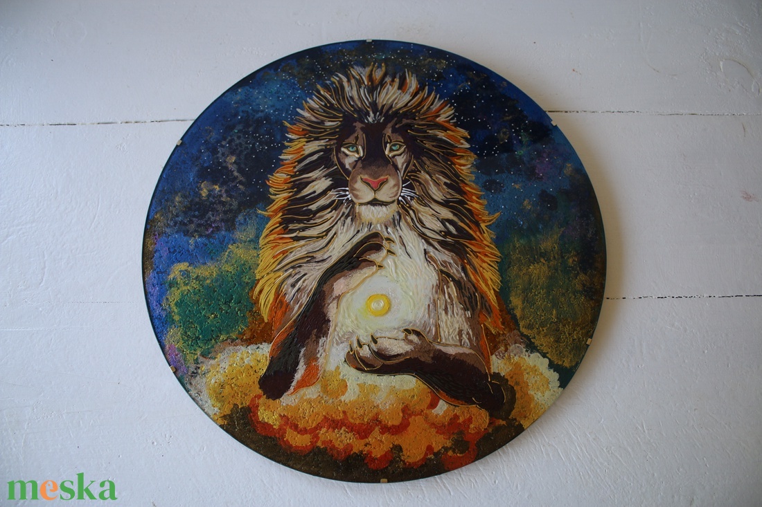 Oroszlán mandala - otthon & életmód - dekoráció - spiritualitás - mandala - Meska.hu