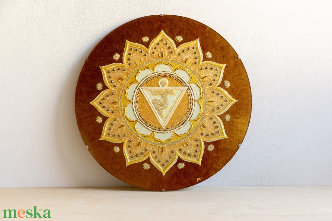 Manipura - napfonat csakra mandala - otthon & életmód - dekoráció - spiritualitás - mandala - Meska.hu