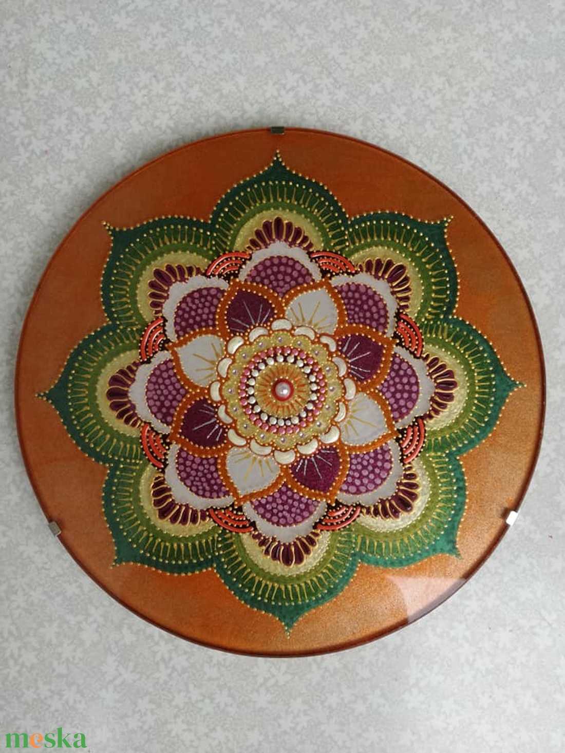 Tűzliliom mandala - otthon & életmód - dekoráció - spiritualitás - mandala - Meska.hu