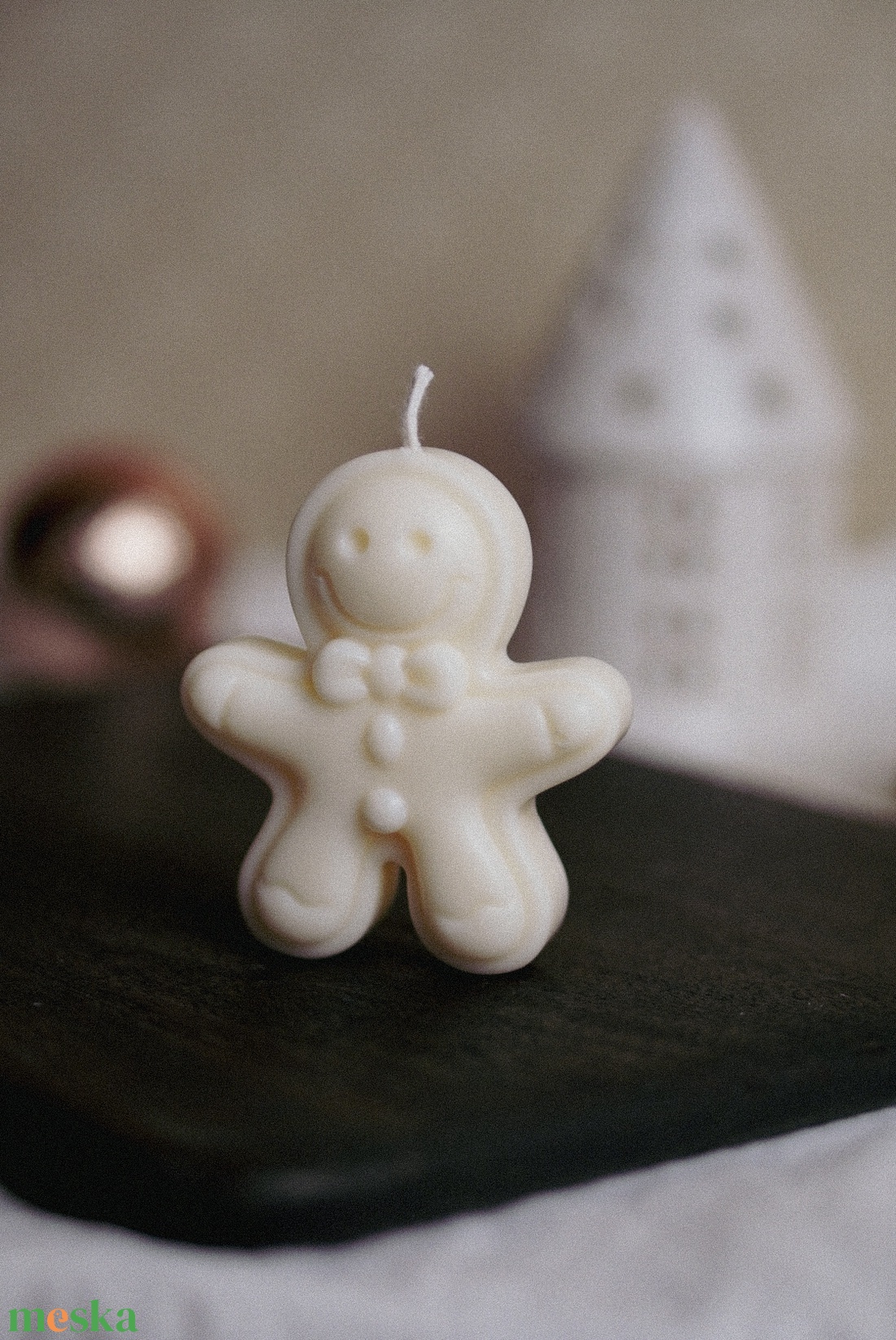 Mézeskalács szójagyertya - karácsony - karácsonyi lakásdekoráció - karácsonyi illatgyertya, mécses - Meska.hu