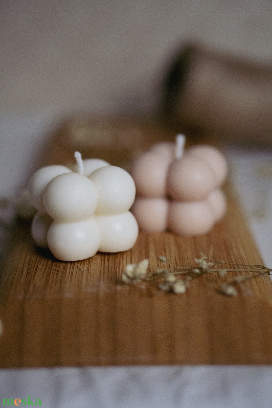 Buborék szójagyertya - esküvő - emlék & ajándék - köszönőajándék - Meska.hu