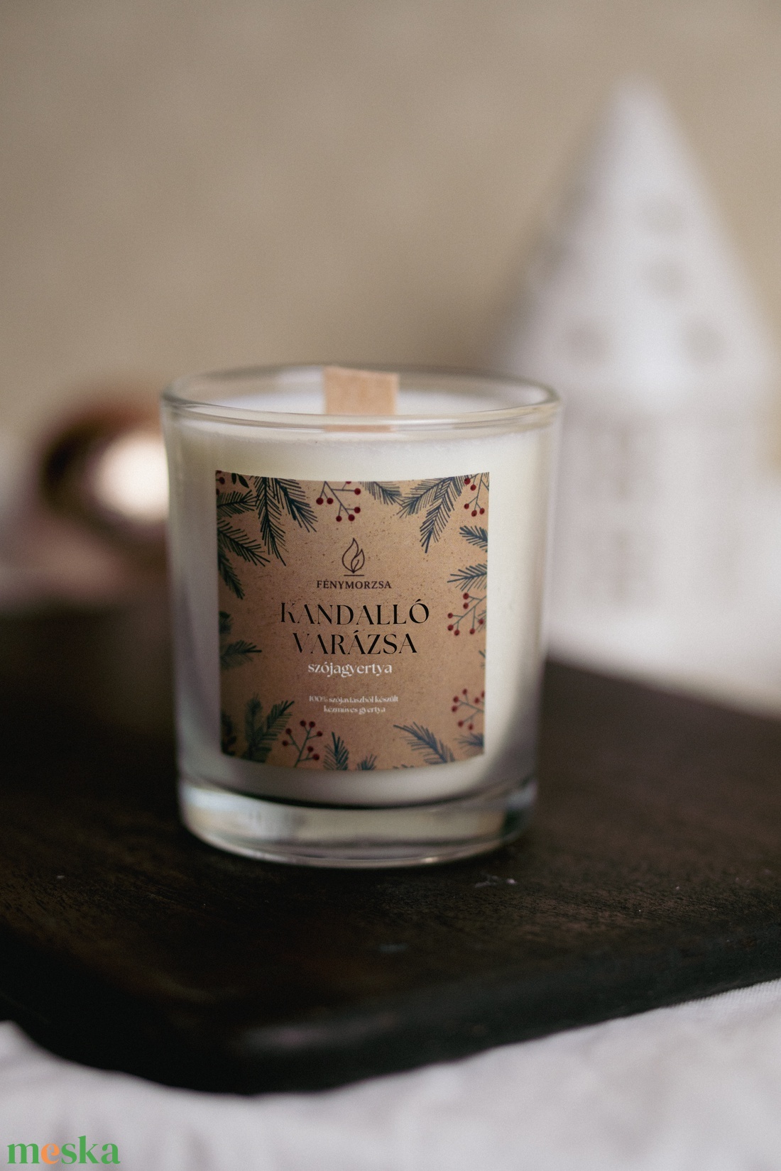 Kandalló varázsa szójagyertya - otthon & életmód - gyertya, illat, aroma - gyertya - Meska.hu