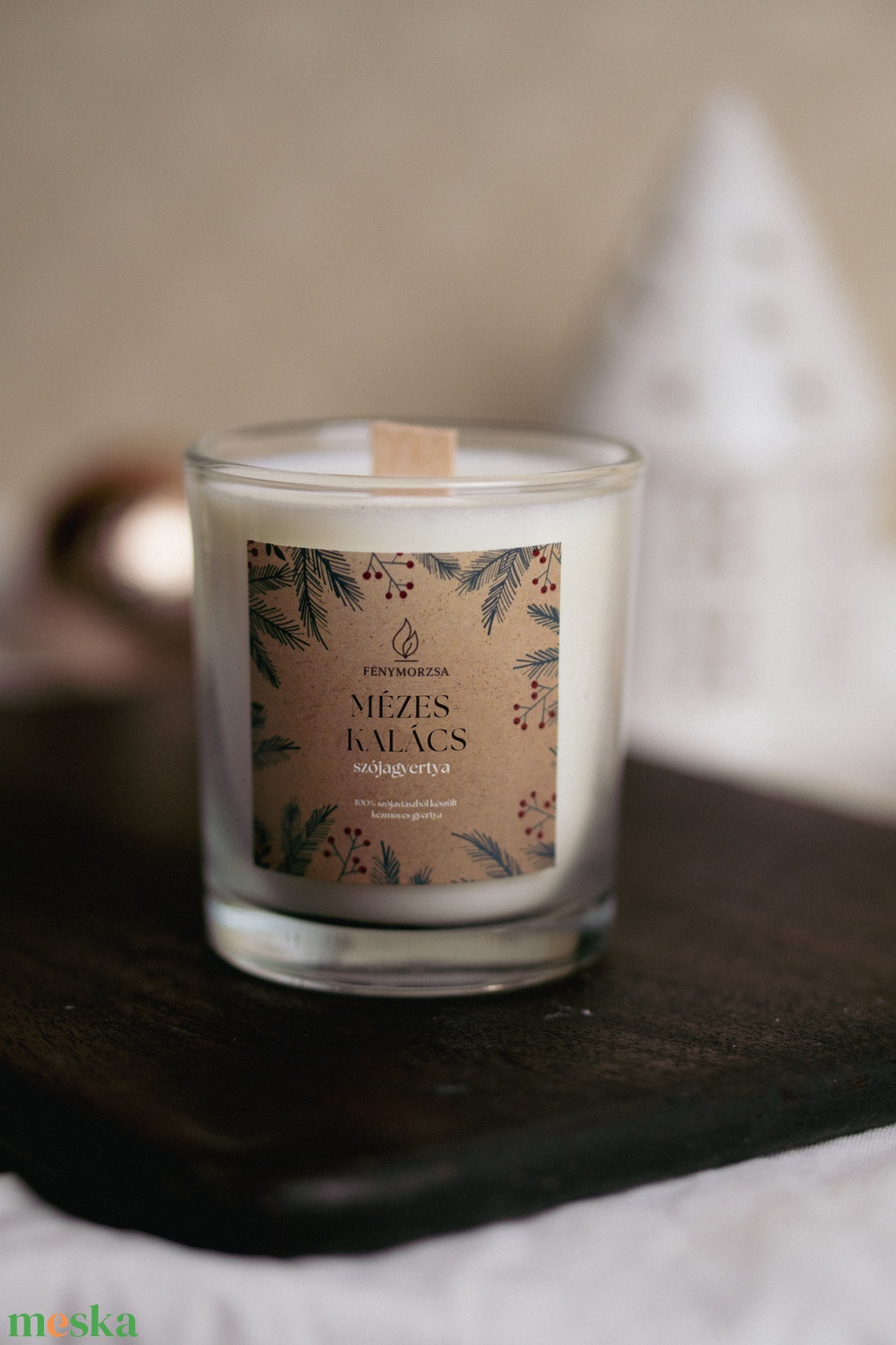 Mézeskalács szójagyertya - otthon & életmód - gyertya, illat, aroma - gyertya - Meska.hu