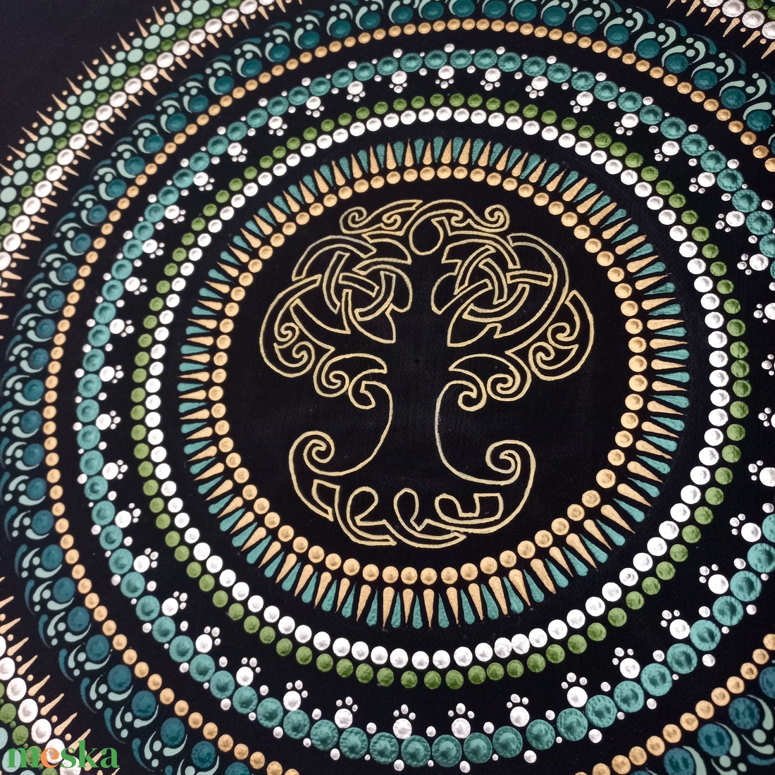 Pontozott mandala - Életfa - otthon & életmód - dekoráció - spiritualitás - mandala - Meska.hu