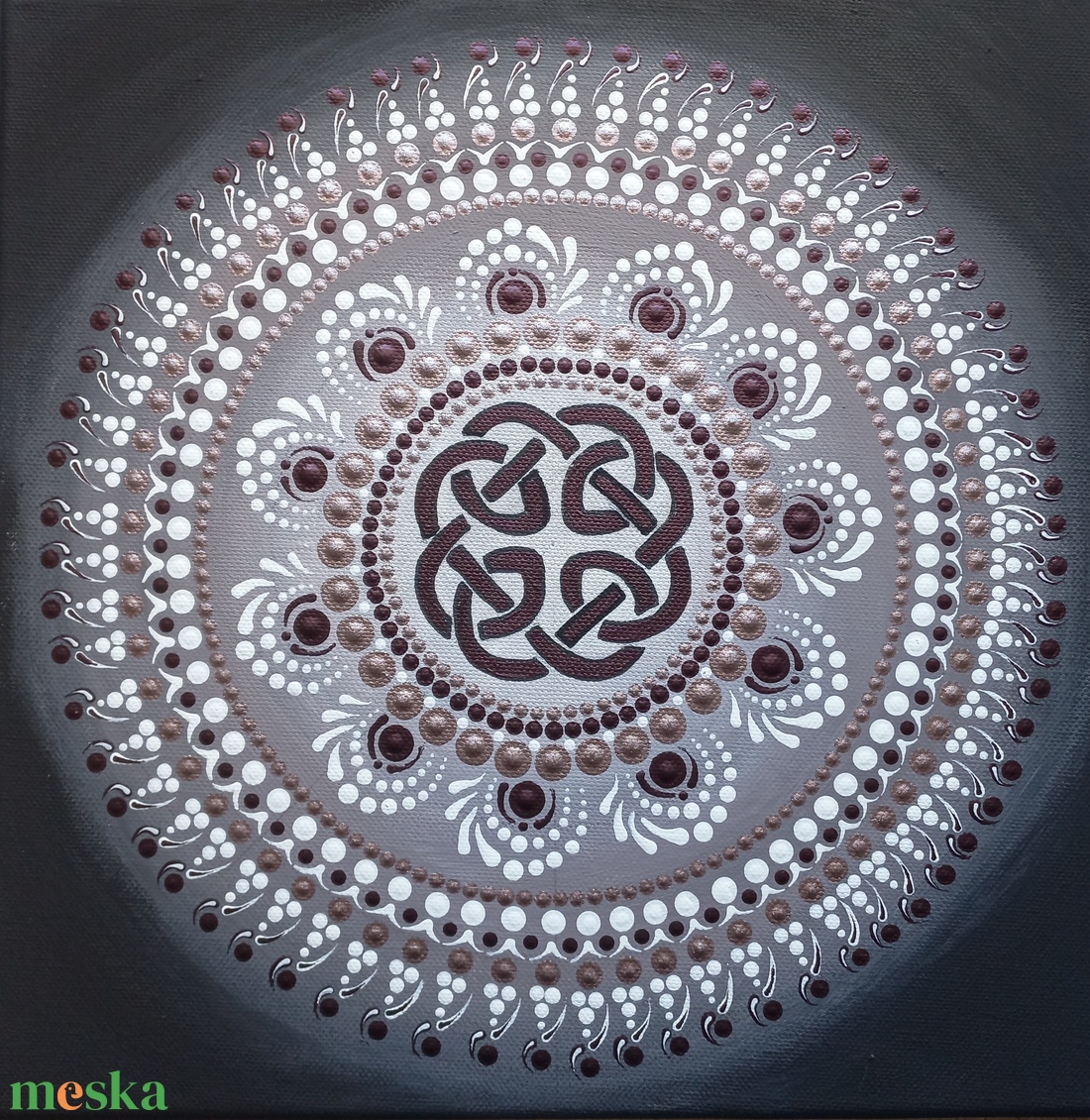 Pontozott mandala - kelta csomó - otthon & életmód - dekoráció - spiritualitás - mandala - Meska.hu