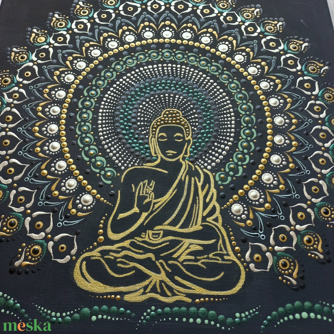 Pontozott mandala- Buddha - otthon & életmód - dekoráció - kép & falikép - vászonkép - Meska.hu Pontozott mandala- Buddha - otthon & életmód - dekoráció - kép & falikép - vászonkép - Meska.hu
