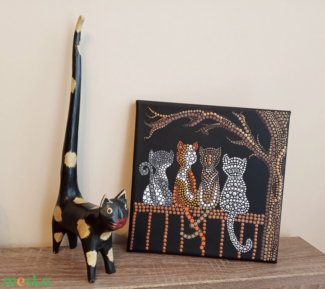 Pontozott mandala - Cicák - otthon & életmód - dekoráció - kép & falikép - vászonkép - Meska.hu Pontozott mandala - Cicák - otthon & életmód - dekoráció - kép & falikép - vászonkép - Meska.hu