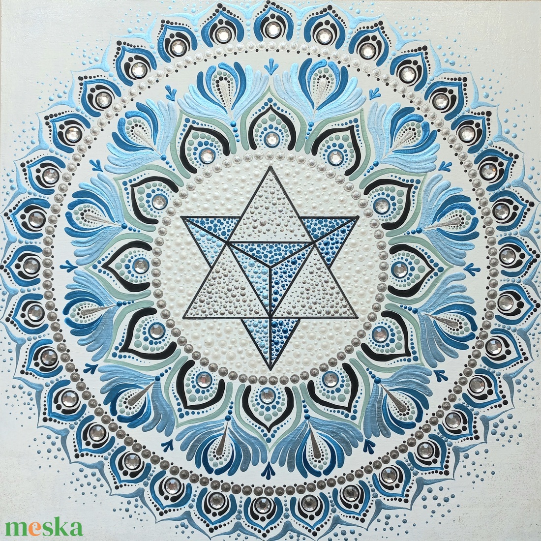 Pontozott mandala - Merkaba - otthon & lakás - dekoráció - spiritualitás - mandala - Meska.hu