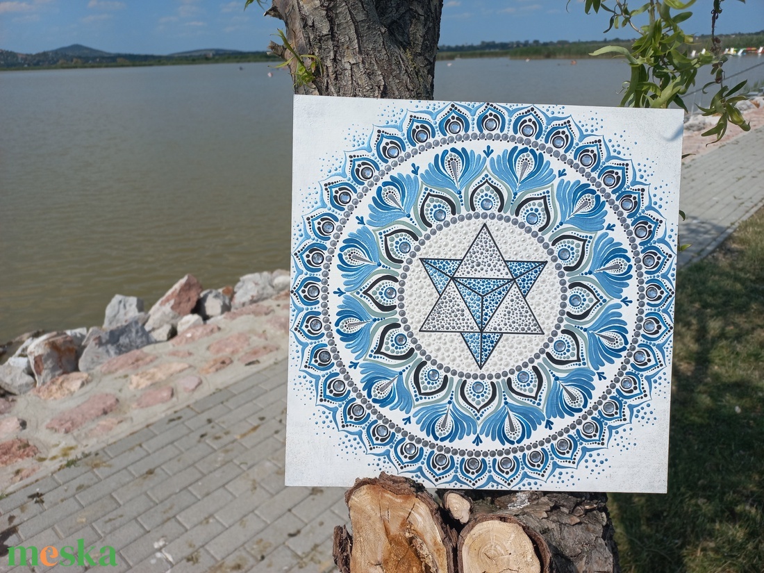 Pontozott mandala - Merkaba - otthon & lakás - dekoráció - spiritualitás - mandala - Meska.hu