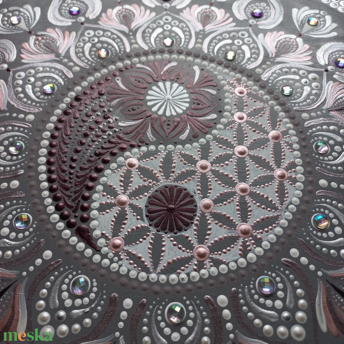 Pontozott mandala - Jin- jang - otthon & életmód - dekoráció - spiritualitás - mandala - Meska.hu