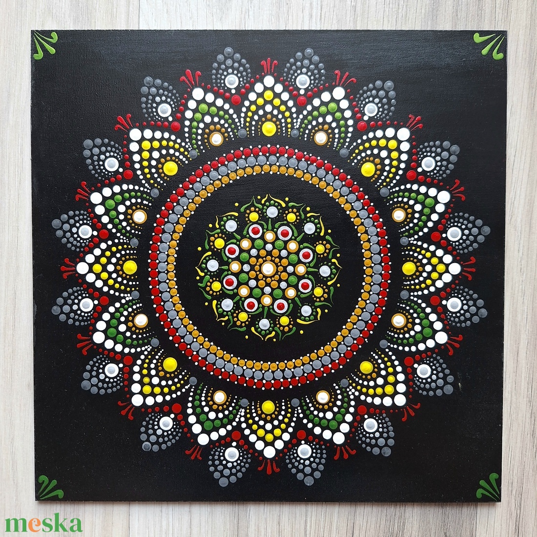 Pontozott mandala - vörös, sárga, zöld - otthon & életmód - dekoráció - spiritualitás - mandala - Meska.hu Pontozott mandala - vörös, sárga, zöld - otthon & életmód - dekoráció - spiritualitás - mandala - Meska.hu