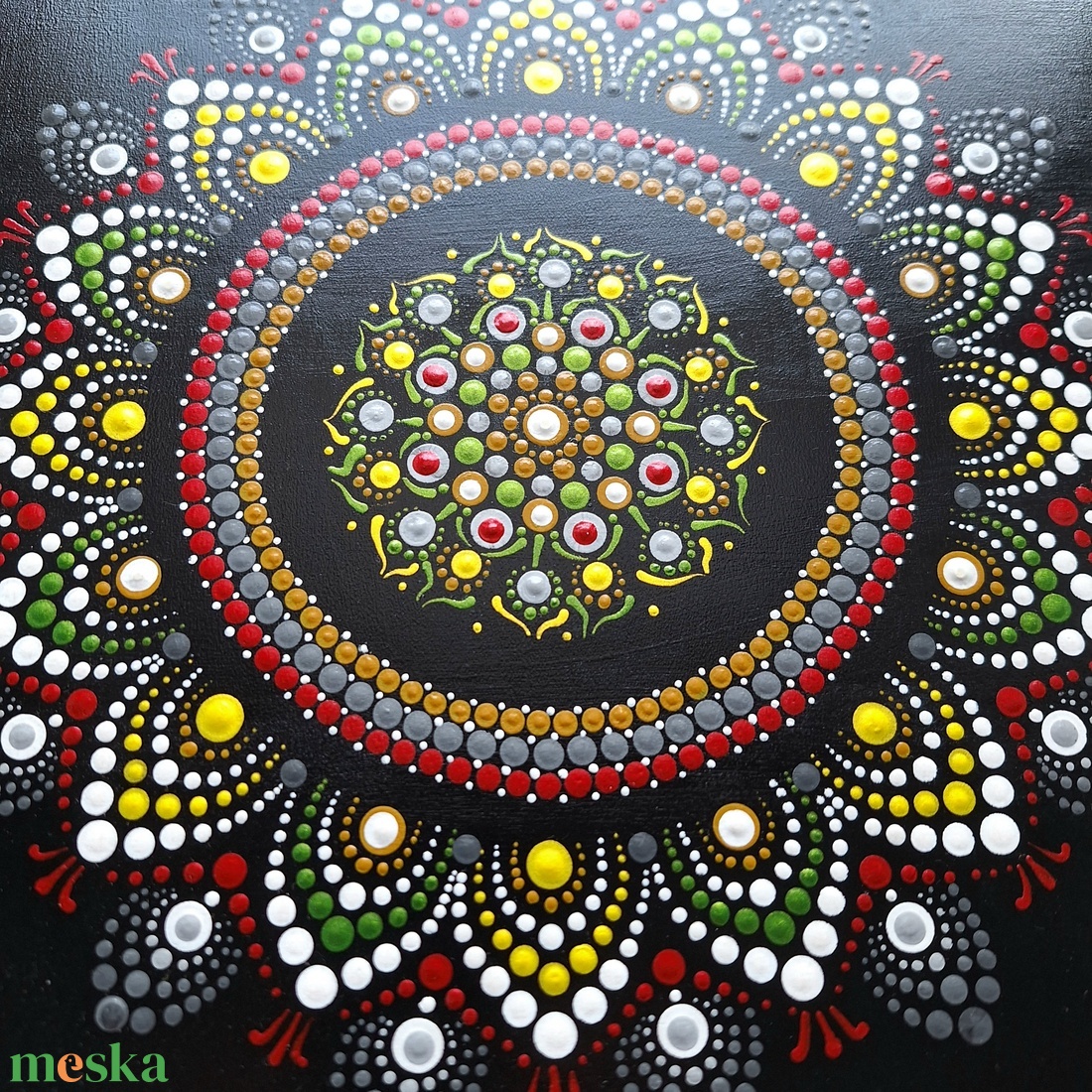 Pontozott mandala - vörös, sárga, zöld - otthon & életmód - dekoráció - spiritualitás - mandala - Meska.hu Pontozott mandala - vörös, sárga, zöld - otthon & életmód - dekoráció - spiritualitás - mandala - Meska.hu