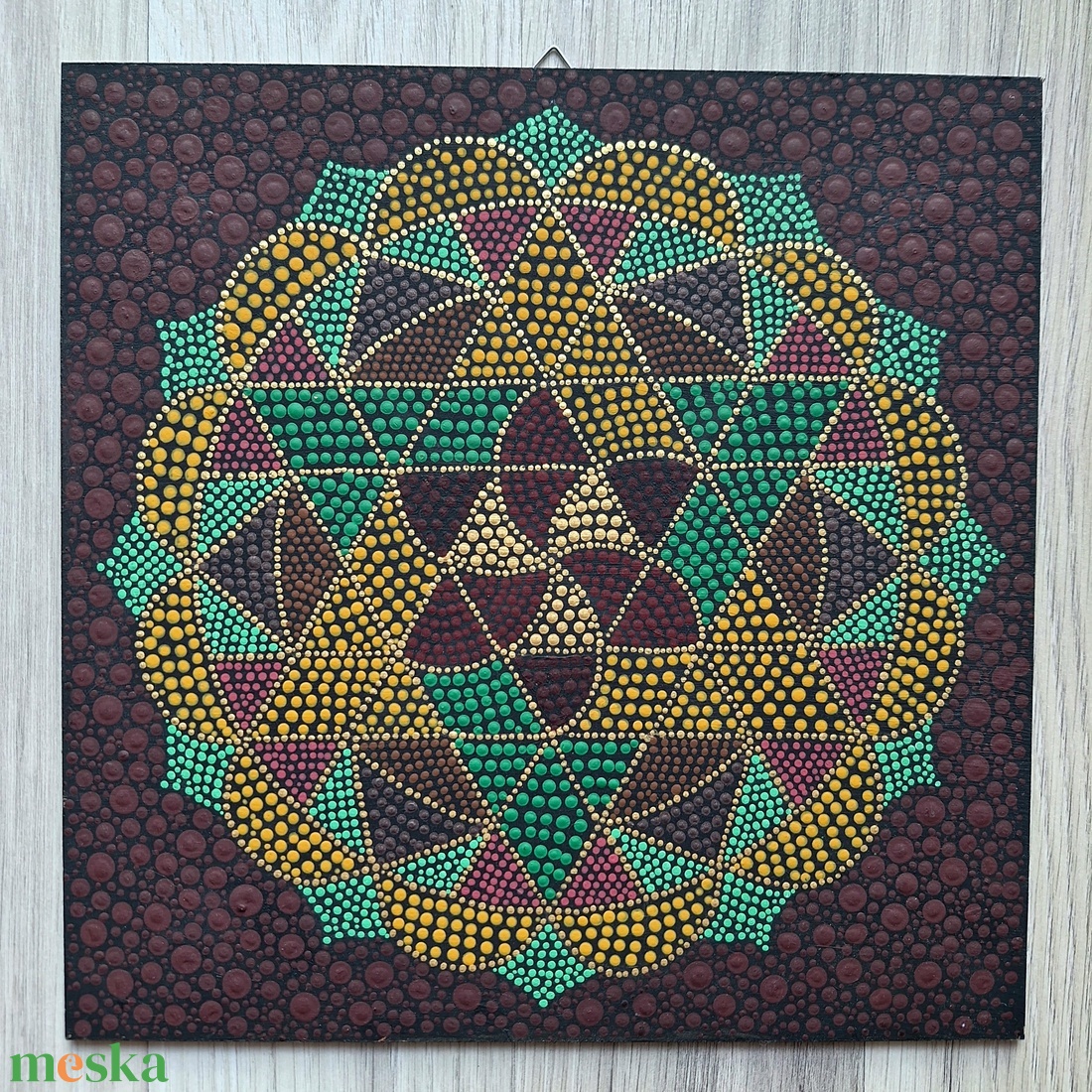 Pontozott mandala - felfele, lefele néző háromszögek - otthon & életmód - dekoráció - spiritualitás - mandala - Meska.hu Pontozott mandala - felfele, lefele néző háromszögek - otthon & életmód - dekoráció - spiritualitás - mandala - Meska.hu