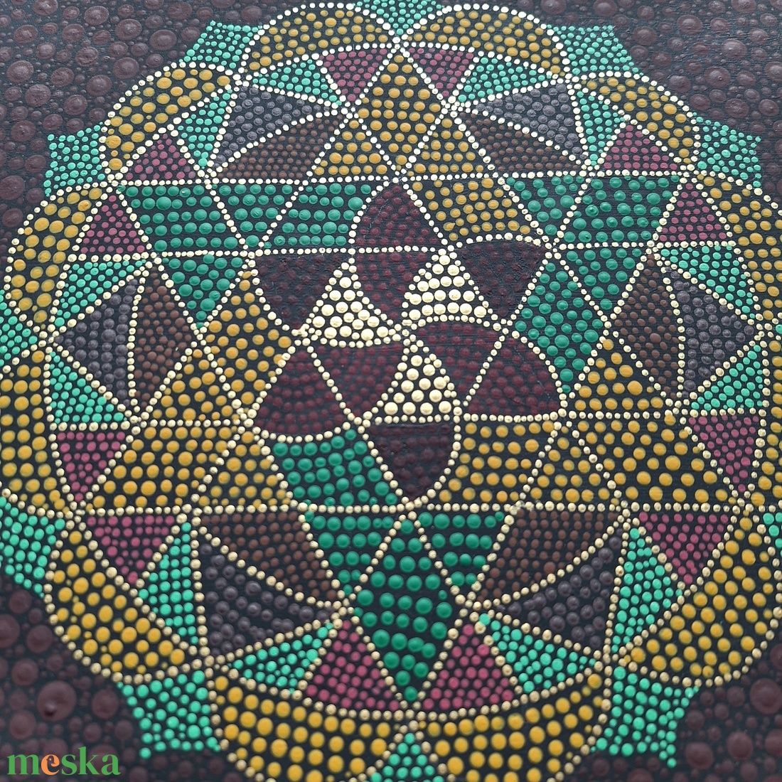Pontozott mandala - felfele, lefele néző háromszögek - otthon & életmód - dekoráció - spiritualitás - mandala - Meska.hu Pontozott mandala - felfele, lefele néző háromszögek - otthon & életmód - dekoráció - spiritualitás - mandala - Meska.hu