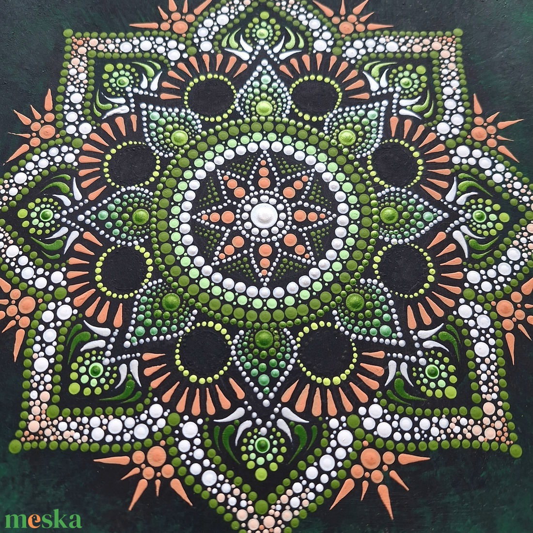 Pontozott mandala - Narancs, zöld - otthon & életmód - dekoráció - spiritualitás - mandala - Meska.hu Pontozott mandala - Narancs, zöld - otthon & életmód - dekoráció - spiritualitás - mandala - Meska.hu