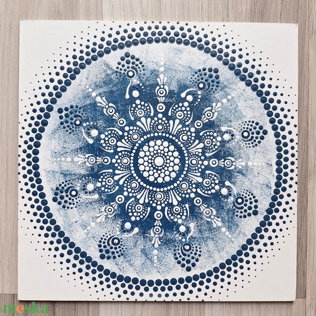 Pontozott mandala - Kék, fehér - otthon & életmód - dekoráció - spiritualitás - mandala - Meska.hu Pontozott mandala - Kék, fehér - otthon & életmód - dekoráció - spiritualitás - mandala - Meska.hu