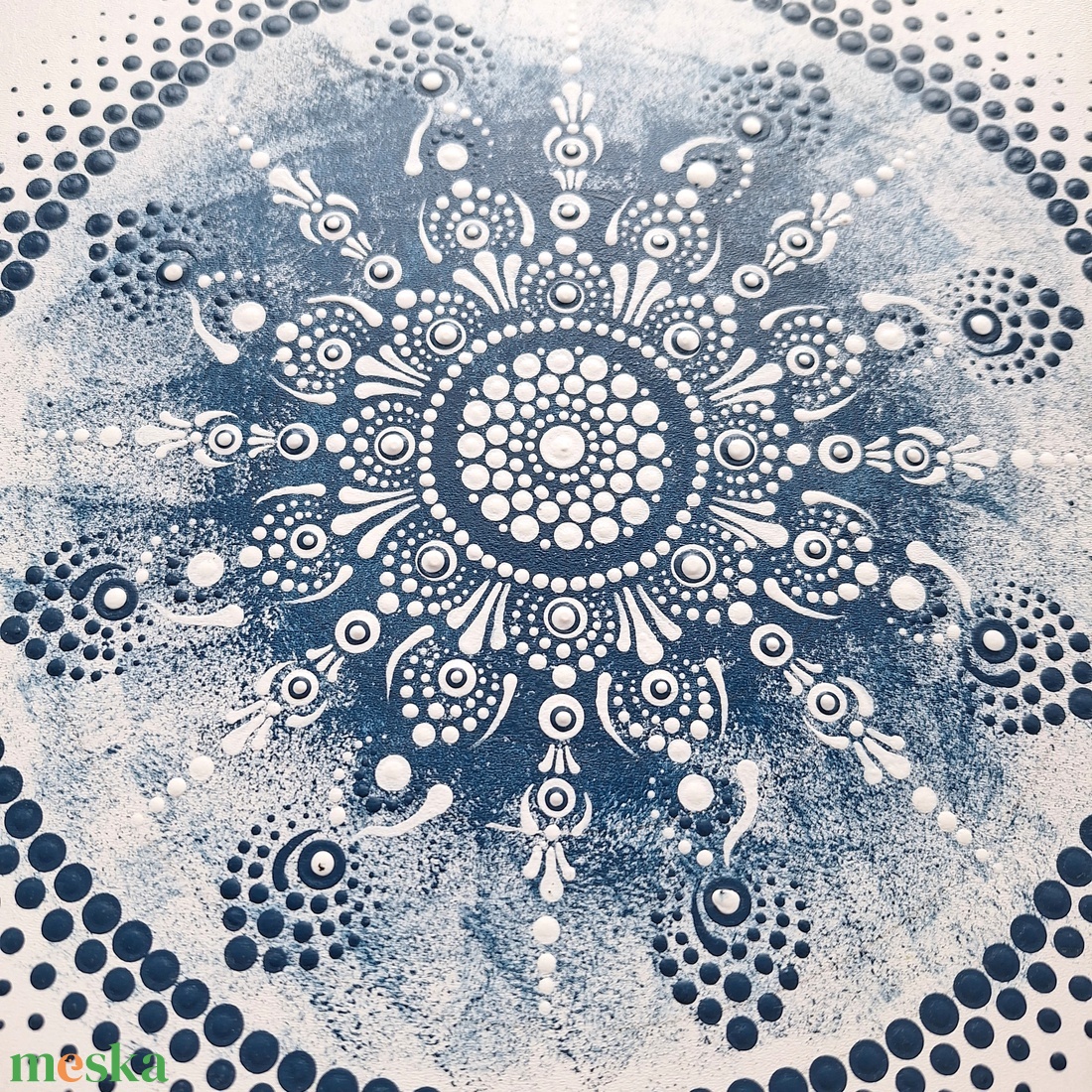 Pontozott mandala - Kék, fehér - otthon & életmód - dekoráció - spiritualitás - mandala - Meska.hu Pontozott mandala - Kék, fehér - otthon & életmód - dekoráció - spiritualitás - mandala - Meska.hu