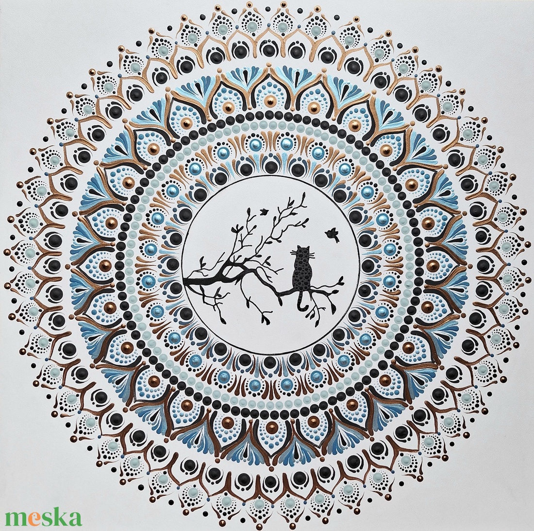 Pontozott mandala - cica, kék - otthon & életmód - dekoráció - spiritualitás - mandala - Meska.hu Pontozott mandala - cica, kék - otthon & életmód - dekoráció - spiritualitás - mandala - Meska.hu