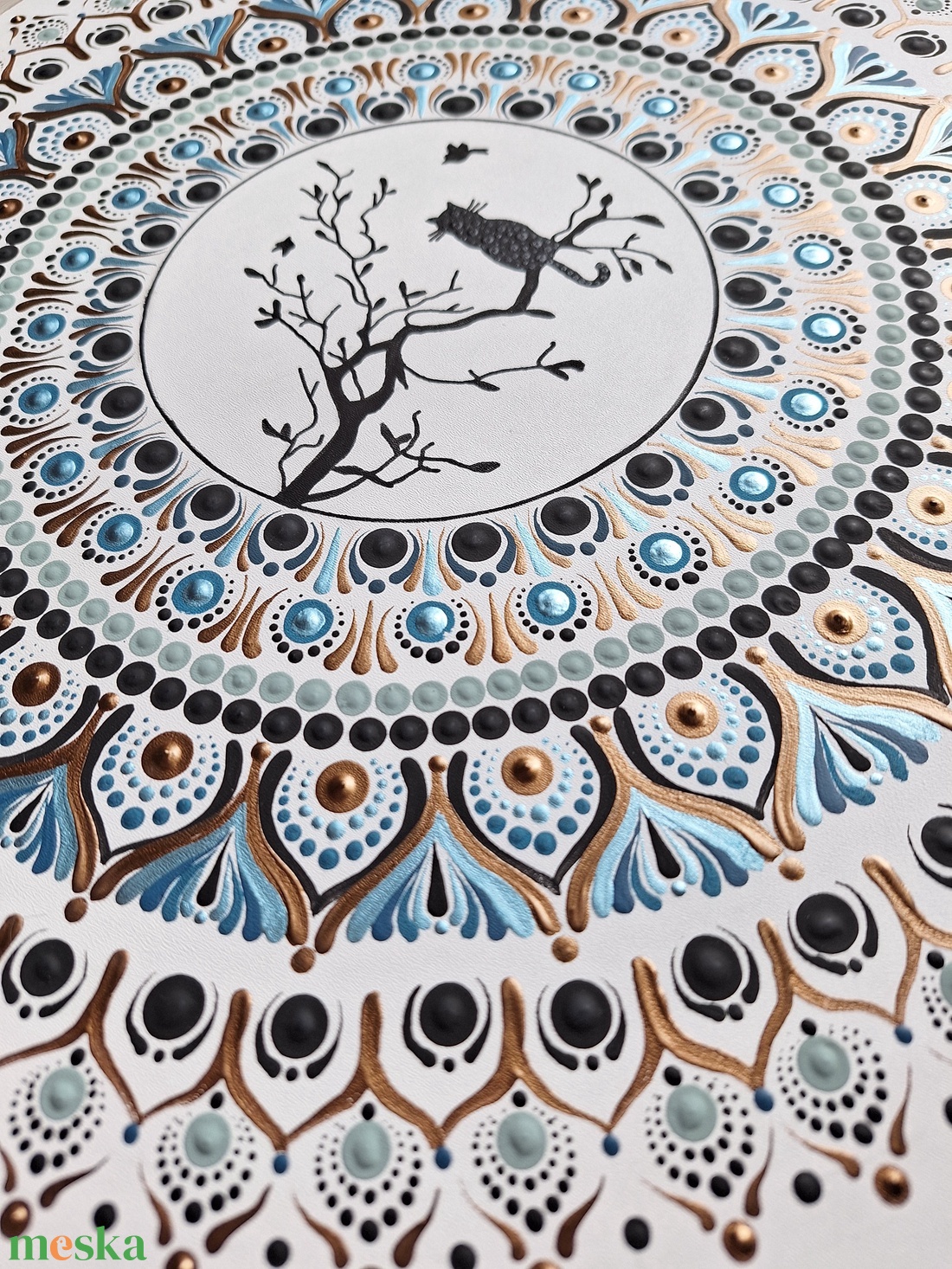 Pontozott mandala - cica, kék - otthon & életmód - dekoráció - spiritualitás - mandala - Meska.hu Pontozott mandala - cica, kék - otthon & életmód - dekoráció - spiritualitás - mandala - Meska.hu