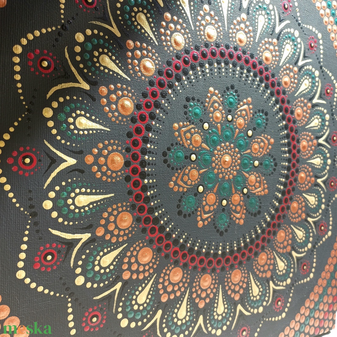 Pontozott mandala- bronz, zöld, bordó - otthon & életmód - dekoráció - spiritualitás - mandala - Meska.hu Pontozott mandala- bronz, zöld, bordó - otthon & életmód - dekoráció - spiritualitás - mandala - Meska.hu