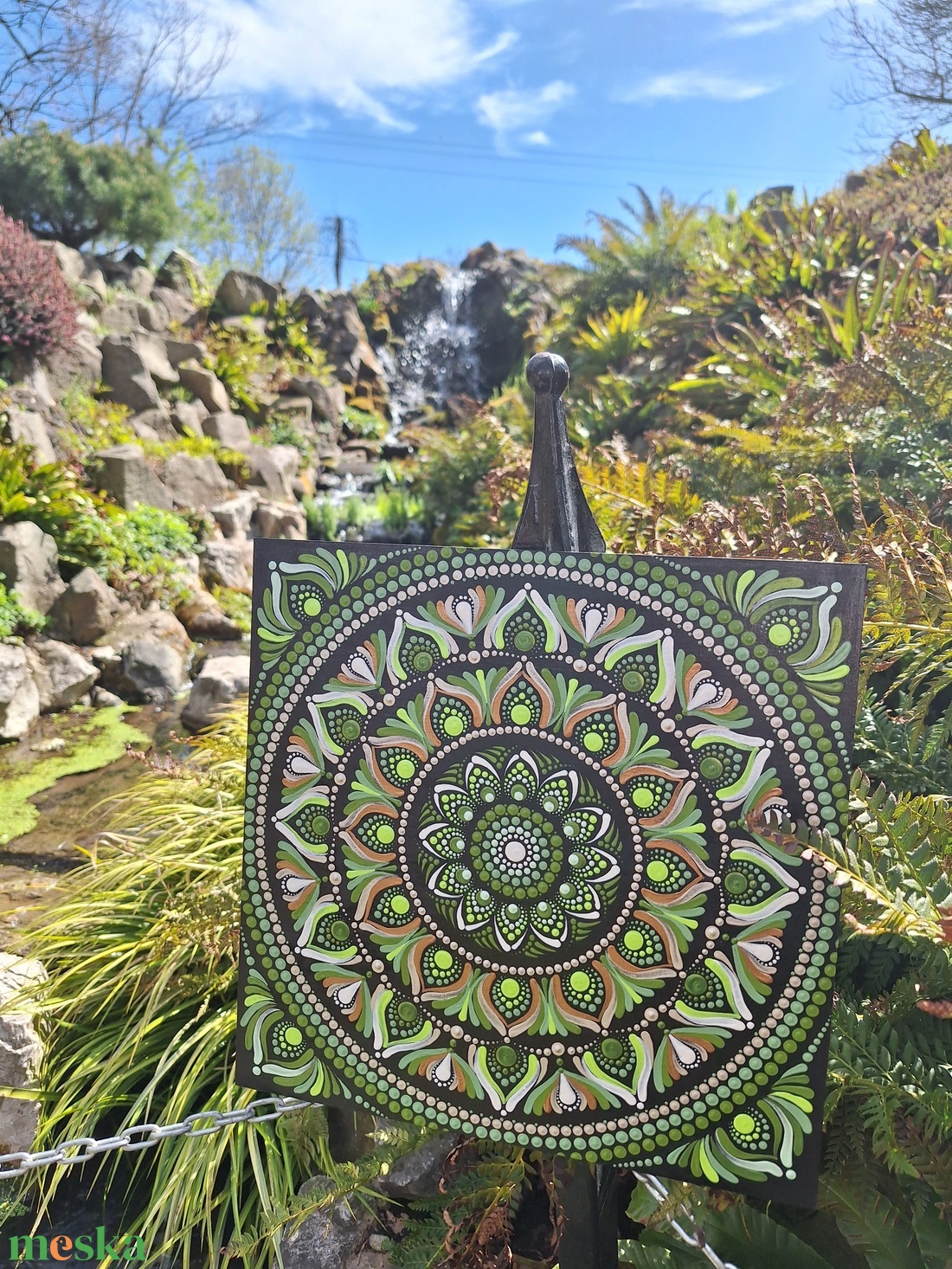 Pontozott mandala - Zöld, Szívcsakra mandala - otthon & életmód - dekoráció - spiritualitás - mandala - Meska.hu Pontozott mandala - Zöld, Szívcsakra mandala - otthon & életmód - dekoráció - spiritualitás - mandala - Meska.hu