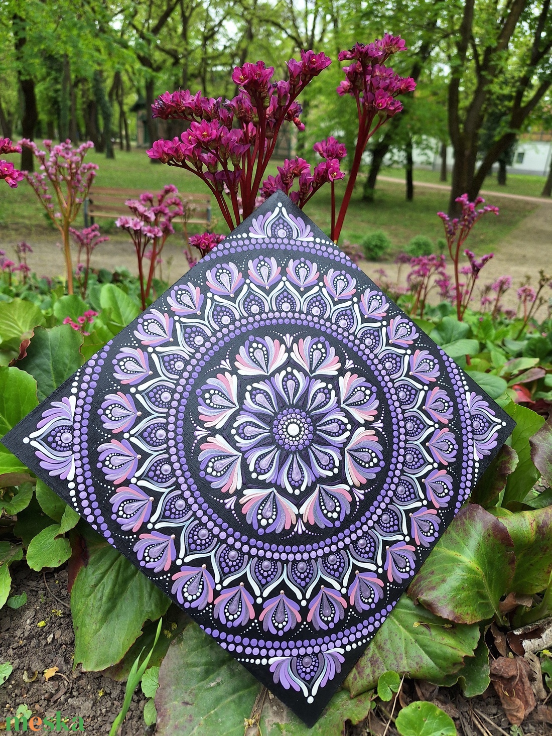 Pontozott mandala - Lila, Koronacsakra mandala - otthon & életmód - dekoráció - spiritualitás - mandala - Meska.hu Pontozott mandala - Lila, Koronacsakra mandala - otthon & életmód - dekoráció - spiritualitás - mandala - Meska.hu
