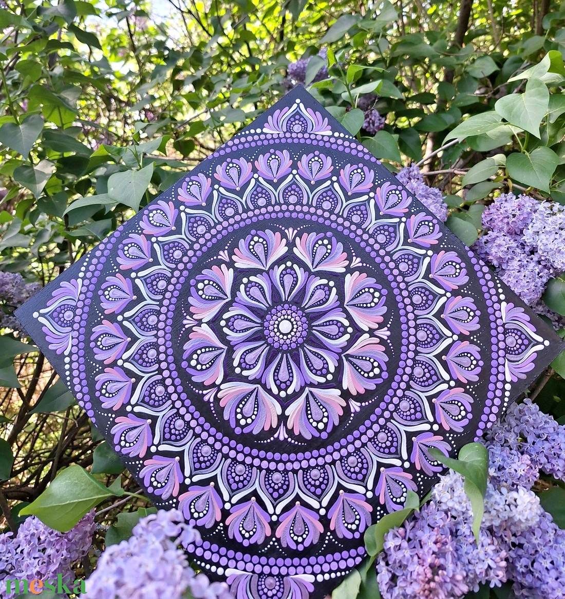 Pontozott mandala - Lila, Koronacsakra mandala - otthon & életmód - dekoráció - spiritualitás - mandala - Meska.hu Pontozott mandala - Lila, Koronacsakra mandala - otthon & életmód - dekoráció - spiritualitás - mandala - Meska.hu