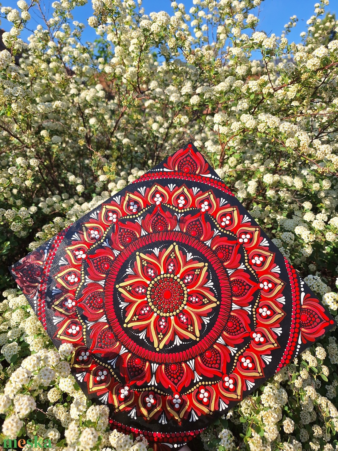 Pontozott mandala - Vörös, Gyökércsakra mandala - otthon & életmód - dekoráció - spiritualitás - mandala - Meska.hu Pontozott mandala - Vörös, Gyökércsakra mandala - otthon & életmód - dekoráció - spiritualitás - mandala - Meska.hu