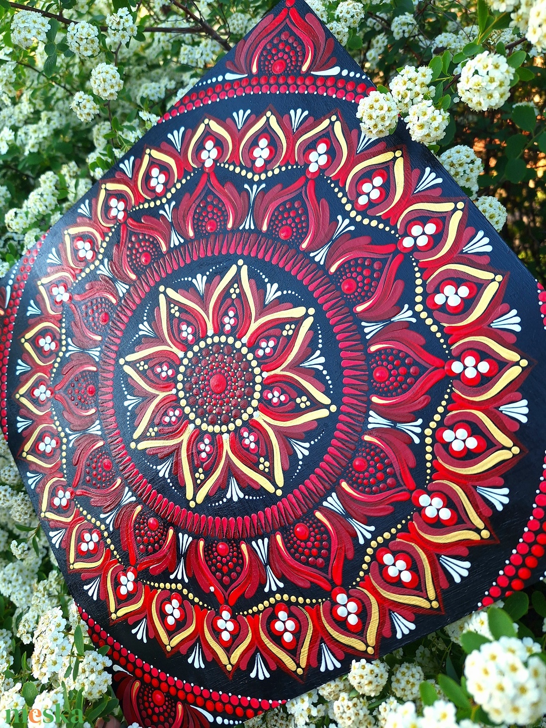 Pontozott mandala - Vörös, Gyökércsakra mandala - otthon & életmód - dekoráció - spiritualitás - mandala - Meska.hu Pontozott mandala - Vörös, Gyökércsakra mandala - otthon & életmód - dekoráció - spiritualitás - mandala - Meska.hu