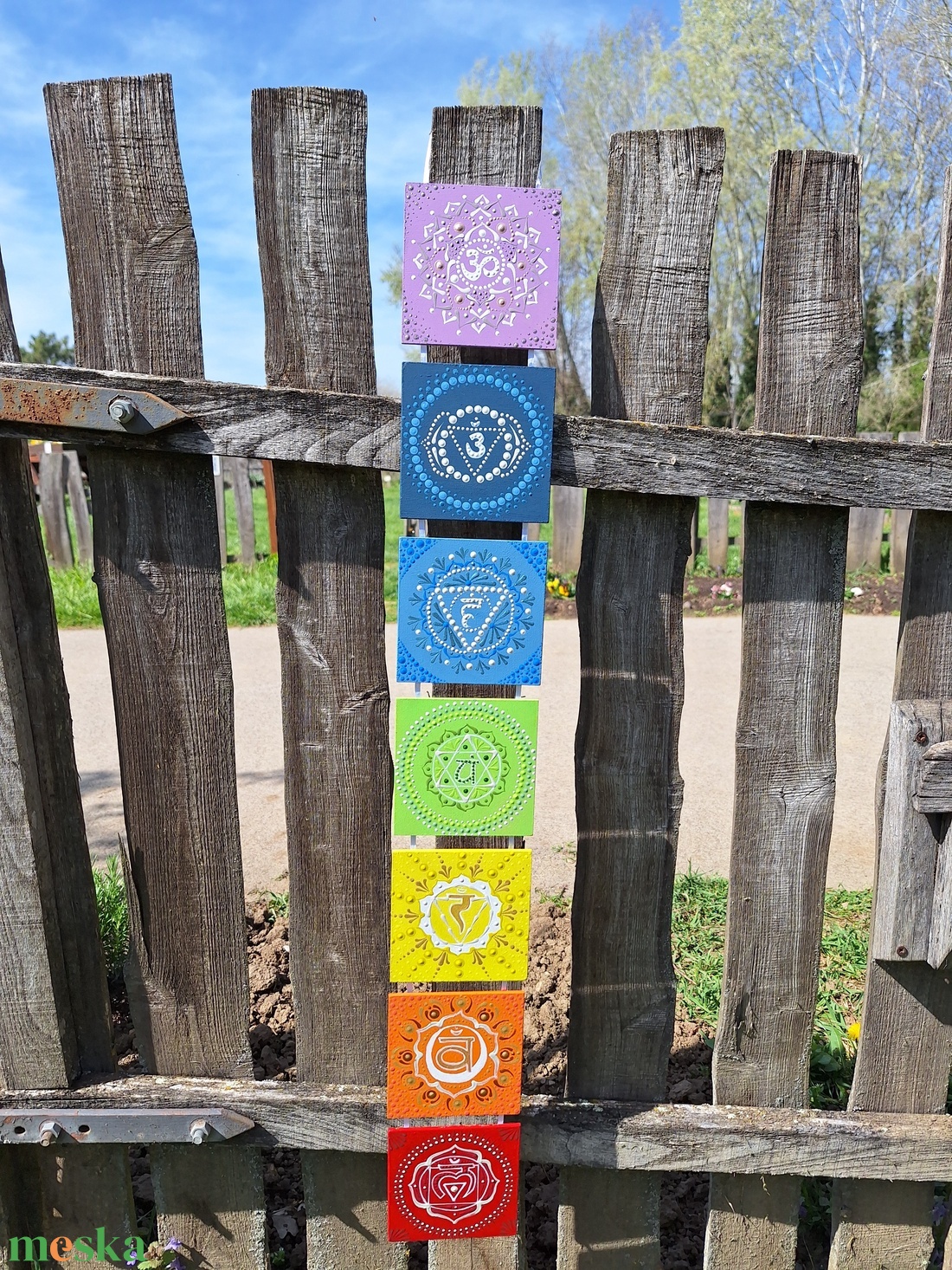 Pontozott mandala - 7 csakra, Csakrasor - otthon & életmód - dekoráció - spiritualitás - mandala - Meska.hu Pontozott mandala - 7 csakra, Csakrasor - otthon & életmód - dekoráció - spiritualitás - mandala - Meska.hu