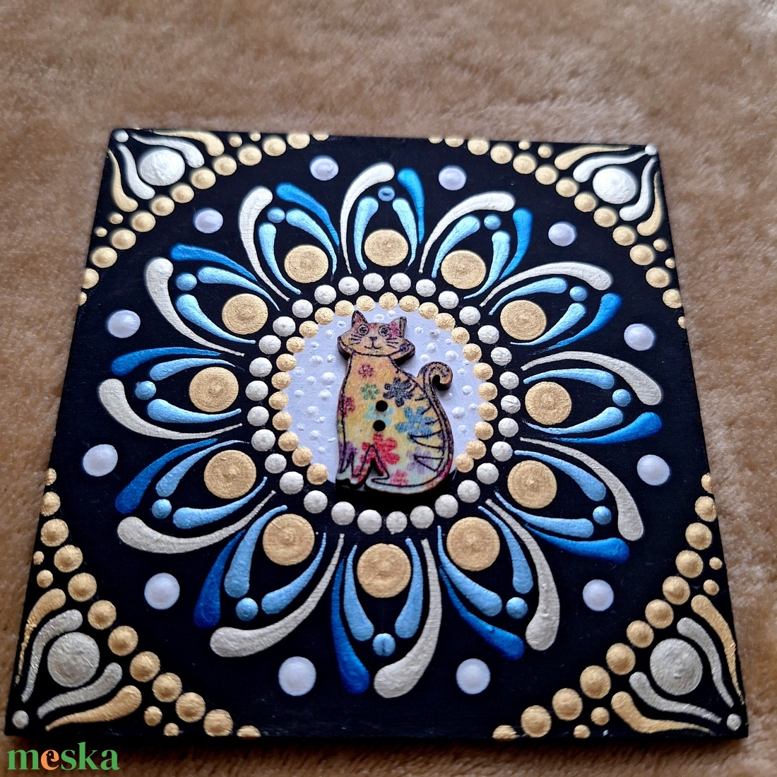 Pontozott mandala- Hűtőmágnes cica - otthon & életmód - dekoráció - spiritualitás - mandala - Meska.hu Pontozott mandala- Hűtőmágnes cica - otthon & életmód - dekoráció - spiritualitás - mandala - Meska.hu